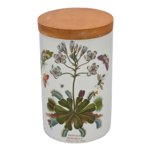 1970s Storage Jar & Lid Canister Botanic Garden by Portmeirion Venus's Fly Trap