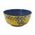 Chinese Cloisonné Enamel Bowl With Yellow Floral Exterior and Blue Interior For Sale - Image 4 of 13