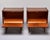 Mid-Century Walnut Nightstands With Brass Inlay -Pair For Sale - Image 4 of 11