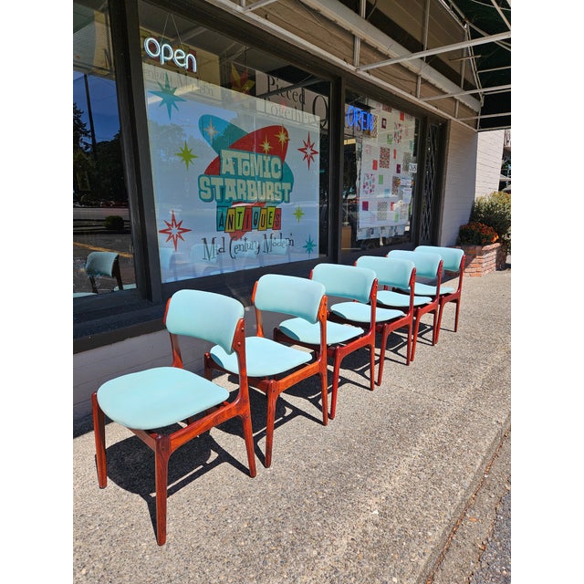 Wood 1960s in the Style of Model 49 Rosewood Erik Buch for o.d. Mobler Style Chairs- Set of 6 For Sale - Image 7 of 11