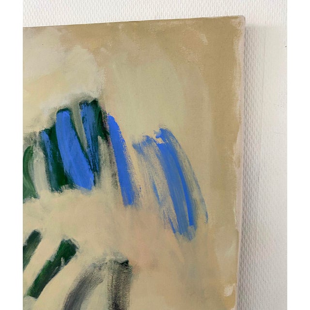 Beige Contemporary Abstract Acrylic on Raw Canvas Painting "The River (La Meuse)" by Laura Basterra Sanz For Sale - Image 8 of 12