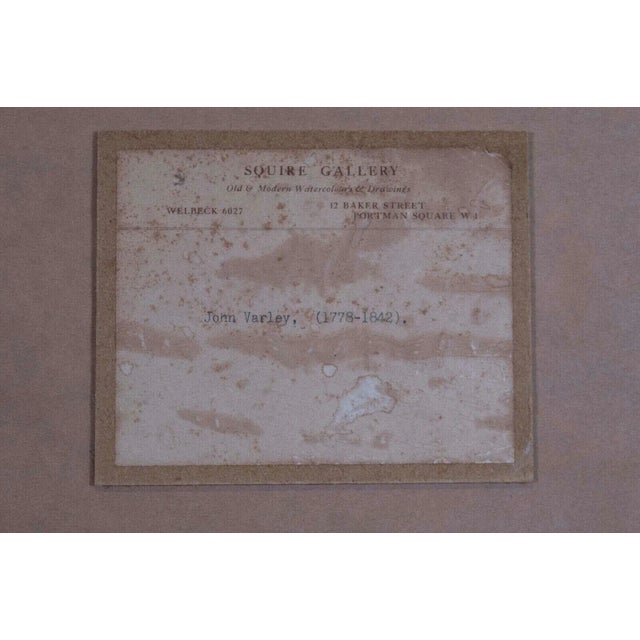 1800s John Varley Antique English Landscape Watercolor on Paper Framed Painting For Sale - Image 11 of 11