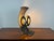 Hammered Iron and Glass Table Lamp, 1960s For Sale - Image 9 of 9