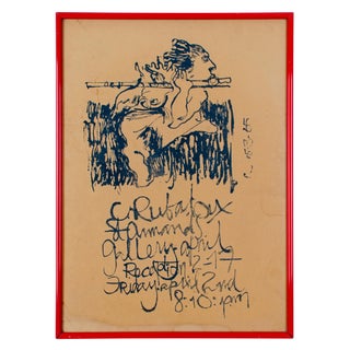 1965 Craig Rubadoux Show Poster For Sale