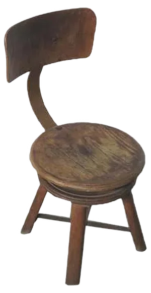 Vintage German Adjustable Workshop Stool, 1930s