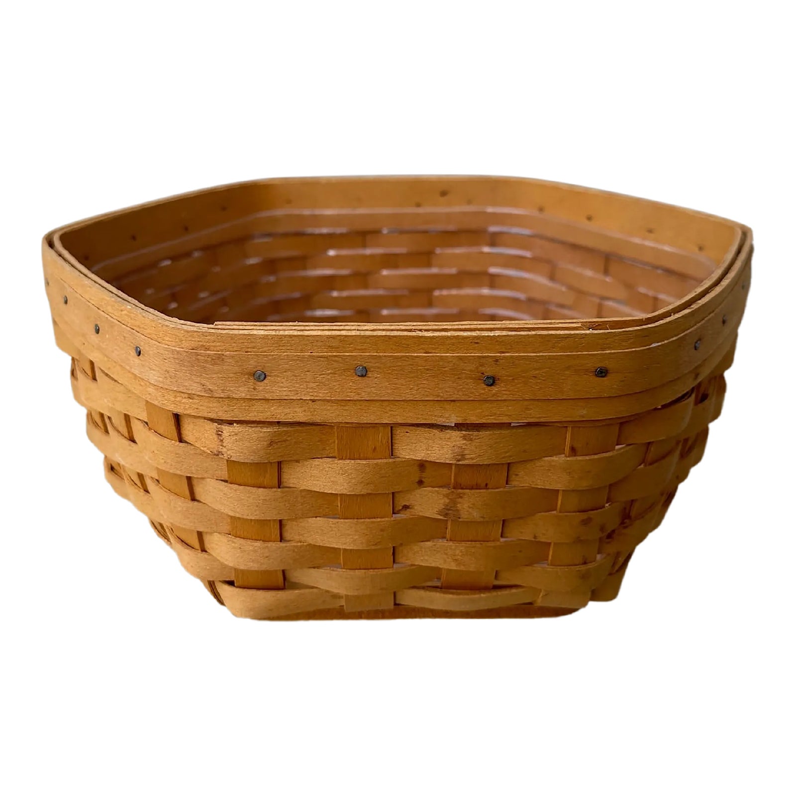 Vintage Longaberger Hexagon Basket | Chairish