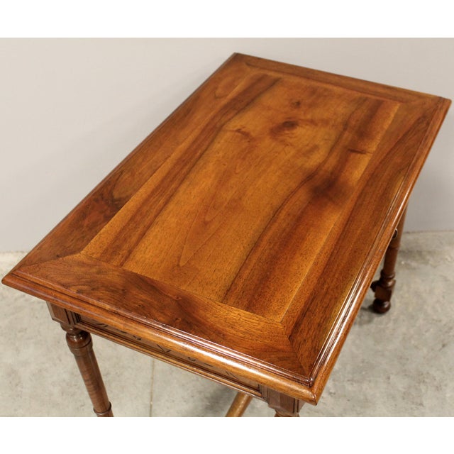 Walnut Writing Table, 19th Century For Sale - Image 9 of 16