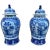 Ceramic Pair of Chinese Blue and White Jars With Lids For Sale - Image 7 of 7