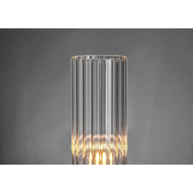 Metal Torca I Wall Lamp in Brass with Aluminum and Fluted Glass by Marine Breynaert For Sale - Image 7 of 12