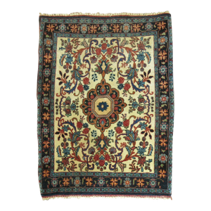 20th Century Vintage Persian Bidjar Square Mat Size Rug