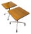 Mid-Century Modern Eames Herman Miller Rolling Side Tables, Set of Two For Sale
