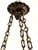 Italian Art Deco Alabaster Hanging Light with Wrough Iron Dagonfly and Chain, 1920s For Sale - Image 16 of 18