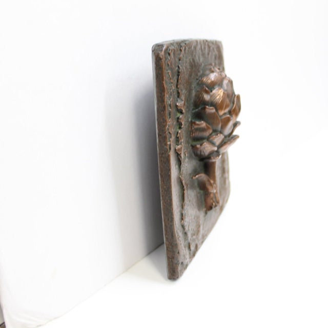 Vintage Artichoke Ceramic Art Tile Wall Art For Sale - Image 4 of 5