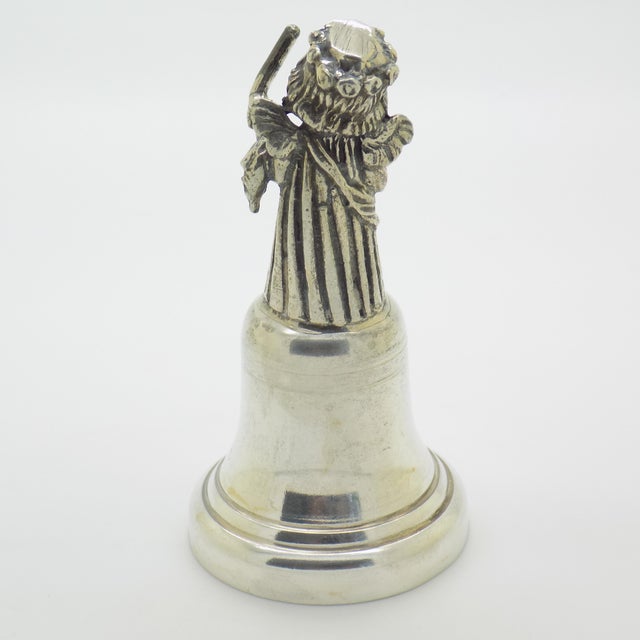 1980s Vintage Italian Handmade Genuine Silver Angel Bell by Brandimarti, 1980s For Sale - Image 5 of 13