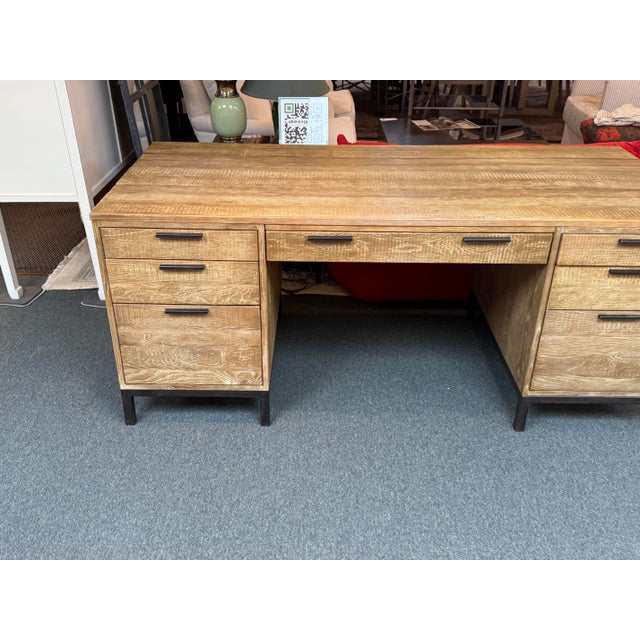 Arhaus Rustic Driftwood Desk For Sale - Image 10 of 12