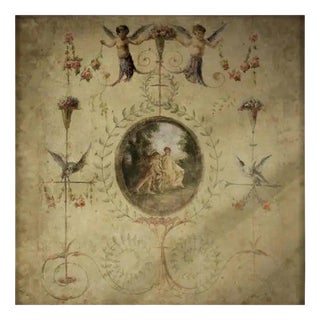 19th Century Vintage Style Panoramic Panel Mounted on Canvas For Sale