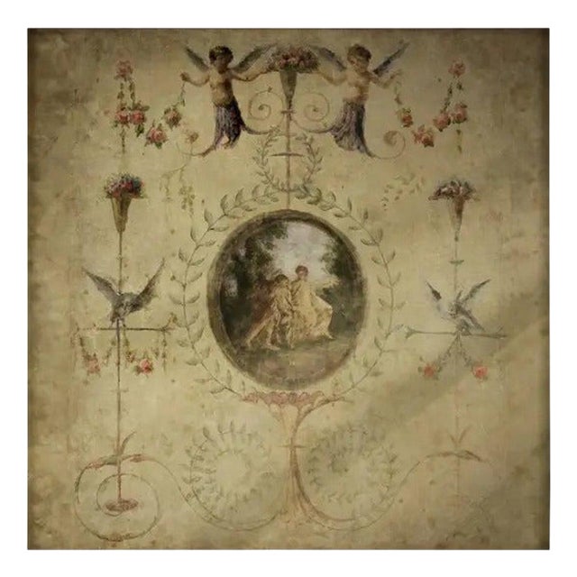 19th Century Vintage Style Panoramic Panel Mounted on Canvas For Sale