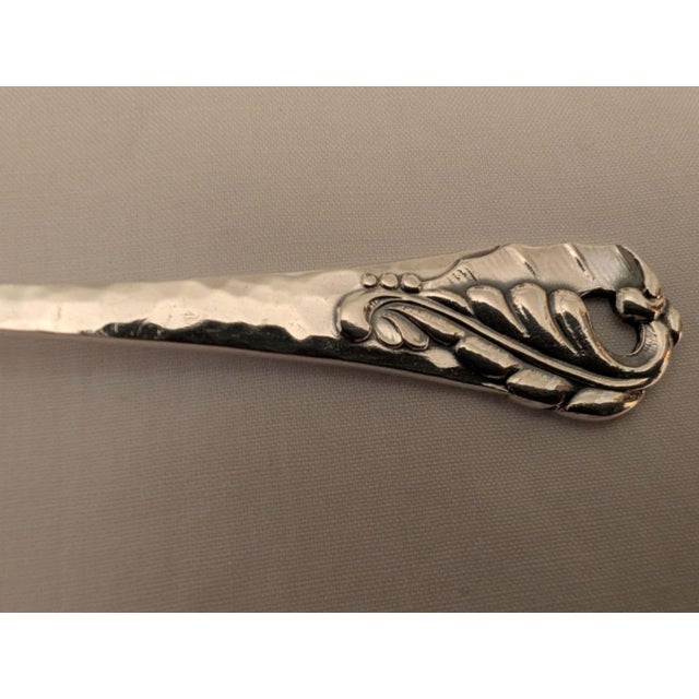 1918 Danish Sterling Silver Sugar Spoon For Sale - Image 4 of 15