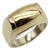 Vintage Bvlgari Tronchetto Two-Tone 18k Gold Ring, Size 5.5 For Sale