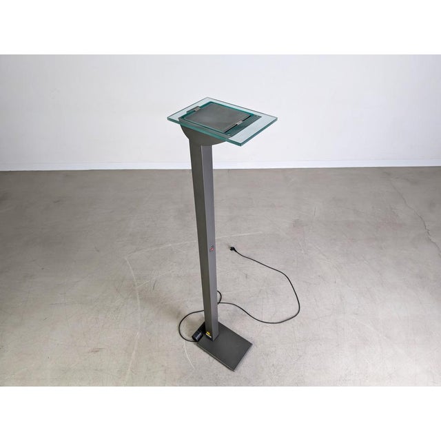 Vintage ID-S Floor Lamp in Glass by Ettore Sottsass for Staff For Sale - Image 5 of 12