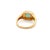 Enticing Emerald 14k Solid Gold Signet Ring Size 7 For Sale - Image 10 of 11