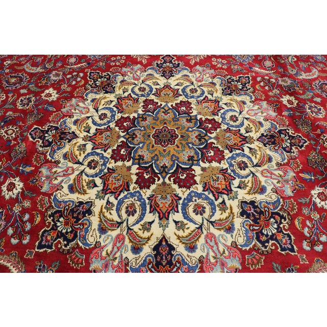 Antique Persian Kashan Rug, 15'00 X 23'00 For Sale In Dallas - Image 6 of 10