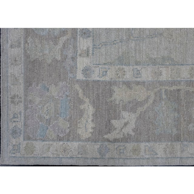 Turkish Oushak Rug 8'7" x 10'2" For Sale - Image 4 of 8