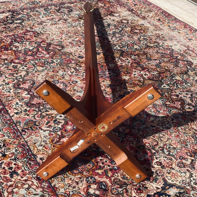 Stickley Arts & Crafts Mission Cherry Floor Standing Coat Rack Single Costumer Hall Tree For Sale - Image 10 of 12