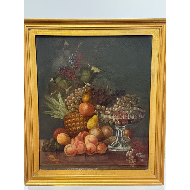 Still Life With Pineapple, Grapes, And Cut-Glass Compote Attributed to George Whitaker (American, 1840–1916) Attributed to...