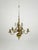 1950s 20th Century Swedish Brass Five-Arm Chandelier by Skultuna, Sweden, 1950 For Sale - Image 5 of 5