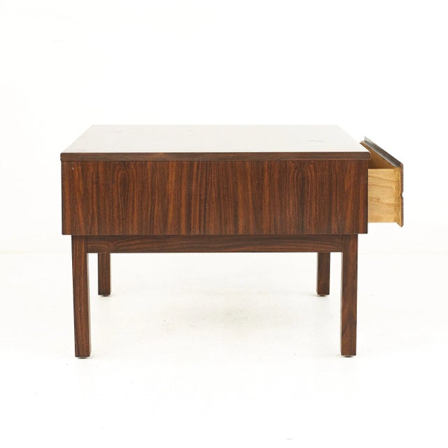 Wood American of Martinsville Mid Century Rosewood End Tables - a Pair For Sale - Image 7 of 13