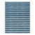 Rug & Kilim's Contemporary Dhurrie Rug in Blue Geometric Stripes - 6x9 For Sale