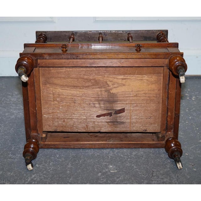 Antique Victorian Burr Walnut Magazine Rack, 1860 For Sale - Image 15 of 18
