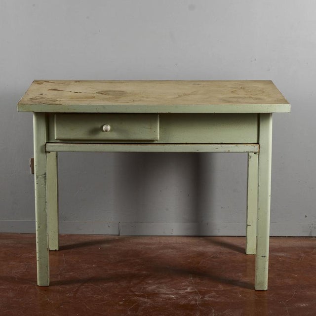 Vintage Wooden Kitchen Table For Sale - Image 9 of 9