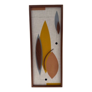 Mid-Century Modern Geometric Wood Wall Art For Sale