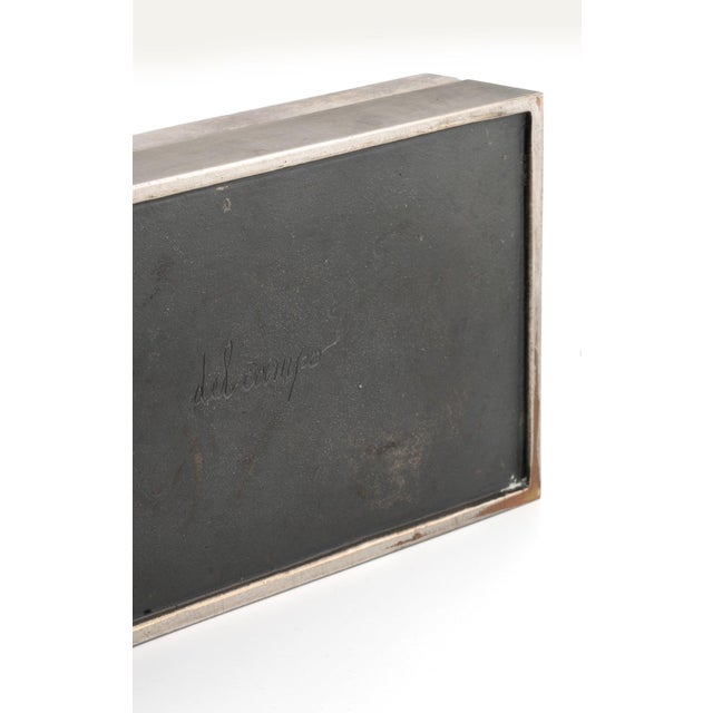 Studio Del Campo Italian Mid-Century Bronze and Enamel Box by Del Campo For Sale - Image 4 of 4