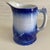 Blue Antique Red Wing Stoneware Flow Blue Pitcher For Sale - Image 8 of 12