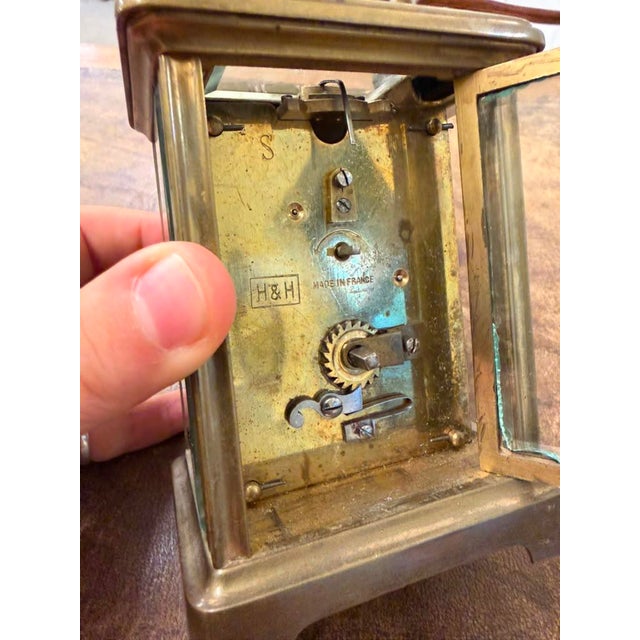 French Late 19th Century Carriage Clock, Brass Case, Circa 1890 For Sale In Indianapolis - Image 6 of 16