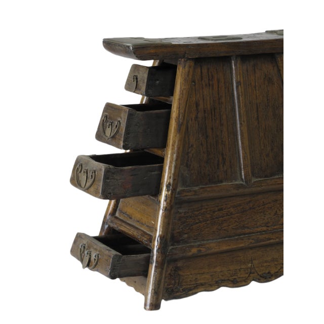 Early 19 Century Antique Small Objects Holder With 4 Drawers For Sale - Image 4 of 8