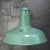 Rare green french enamel factory pendant light thick quality enamel. used in warehouses and factories. depending on...