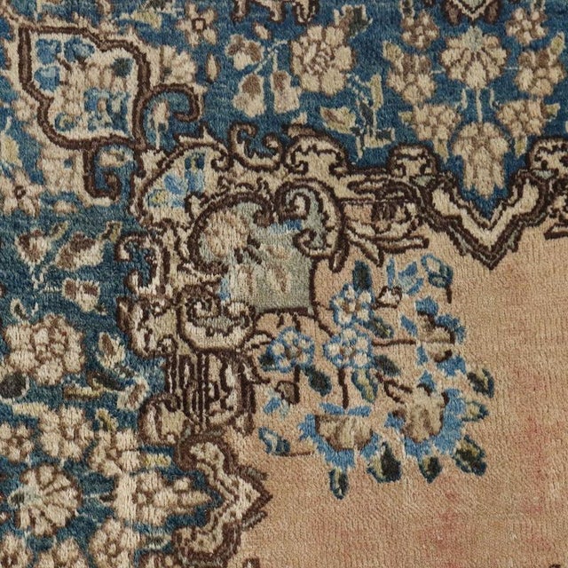 Kerman Rug in Cotton Wool Thin Knot, Middle East For Sale - Image 5 of 8