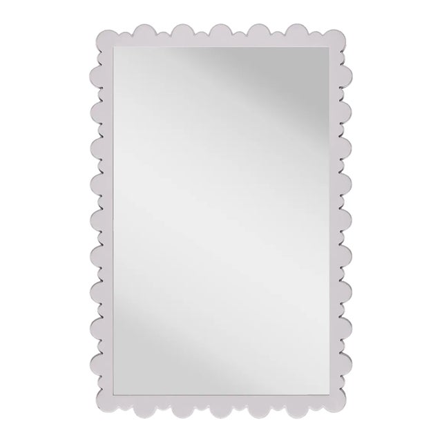 Fleur Home Garden District Valmont Rectangle Mirror in Lite Lavender, 38.75x49 For Sale