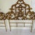 Gold Vintage Mid Century Italian Rococo Style Gold Gilded Headboard For Sale - Image 8 of 8
