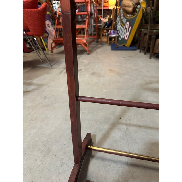 Wood 1970s Wooden Valet on Wheels For Sale - Image 7 of 8