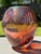 1980s Iridescent Sparkle Air Trap Bubble Vein Art Glass 6.5" Vase Signed '80 For Sale - Image 16 of 18