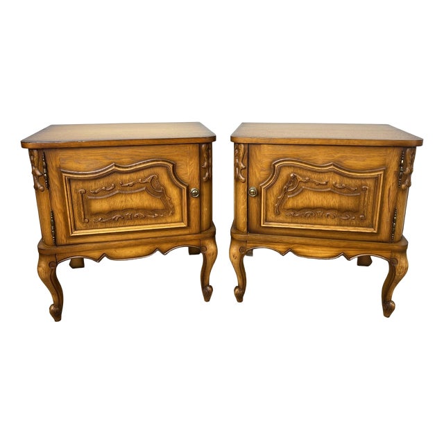 Vintage French Louis XVI Nightstands, Set of 2 For Sale
