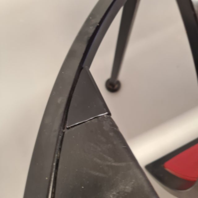 Set of Red Leather Armchairs by Carlo Forcolini for Alias, 1986 For Sale - Image 17 of 18