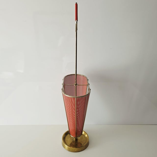 1950s Mid-Century Modern Umbrella Stand in the style of Mathieu Matégot, France, 1950s For Sale - Image 5 of 17