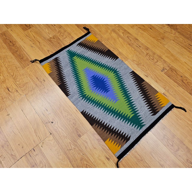 Mid 19th Century Navajo Style Rug For Sale - Image 12 of 12