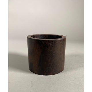 "Bitong" Chinese Brush Pot, 19th Century, Zitan Wood For Sale